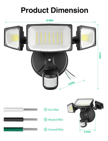 imaihom flood light boosts security and convenience around entrances
