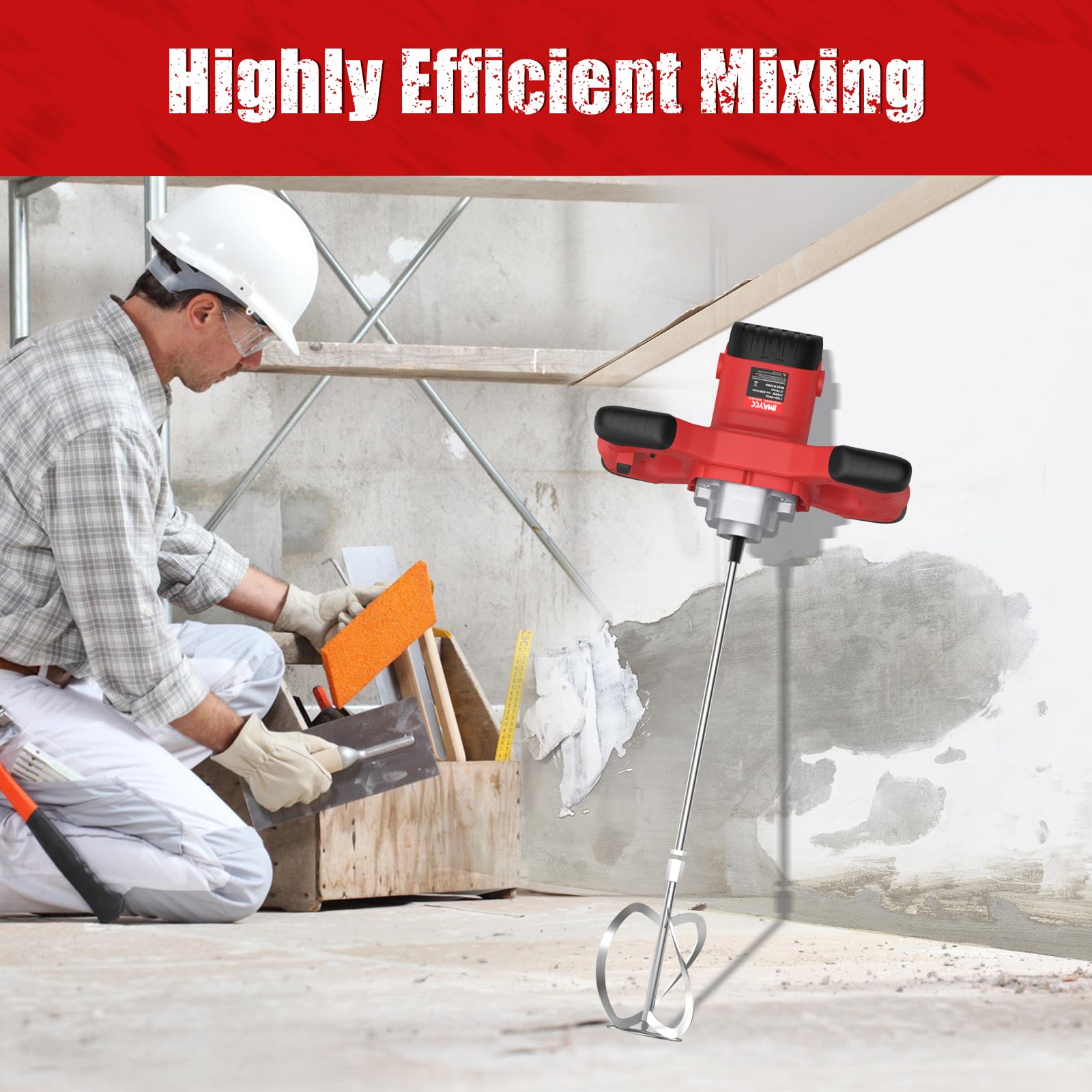 IMAYCC cement mixer with all-copper brush holder simplifies maintenance.