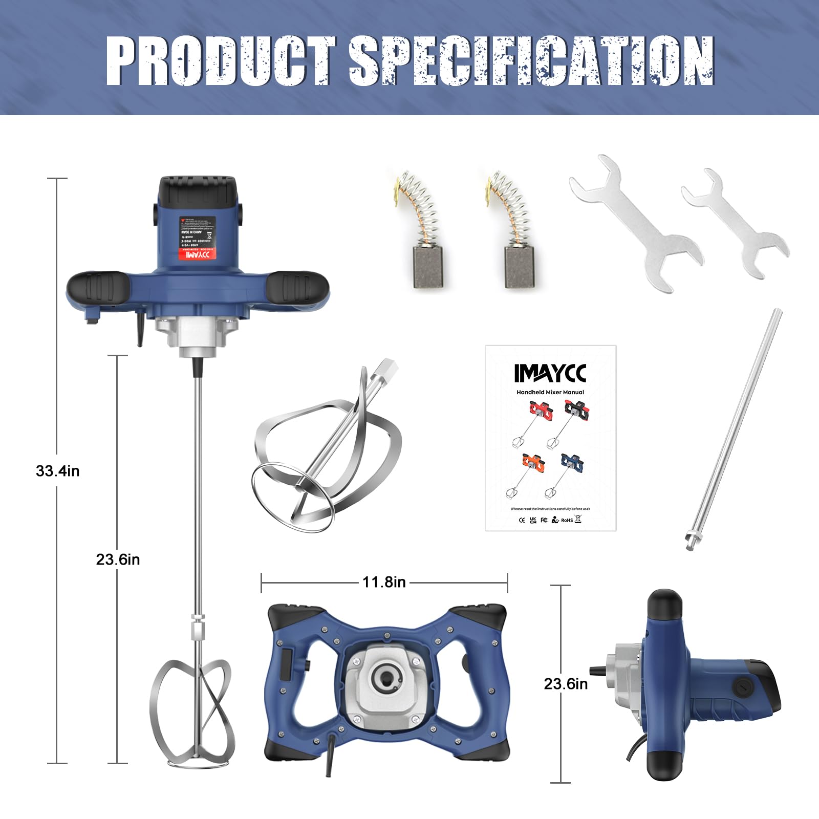 IMAYCC mud, plaster, and thinset mixing with this versatile tool