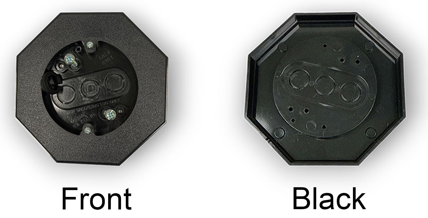 iMBAPrice IMBA-8161 BK built-in box sits flush against siding to protect outlets.
