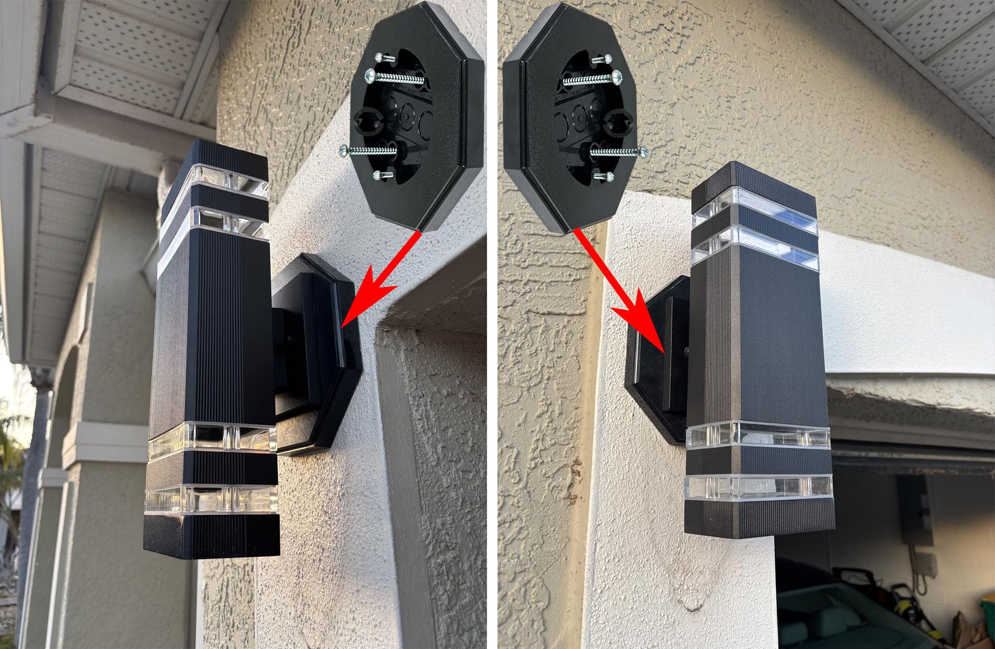 iMBAPrice IMBA-8161 BK octagon face for a clean, professional siding mount.