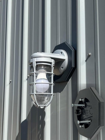 iMBAPrice IMBA-8161 BK ready for outdoor lighting setup and weatherproof outlets.