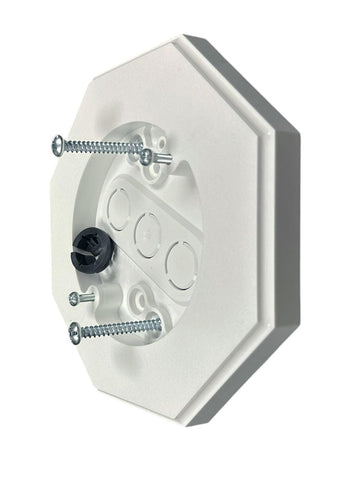 iMBAPrice 8161 front view of vertical siding lamp mounting kit for outdoor use.