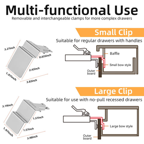 Imbot 2-pack adjustable-width clamps 21–50mm for flexible fit.