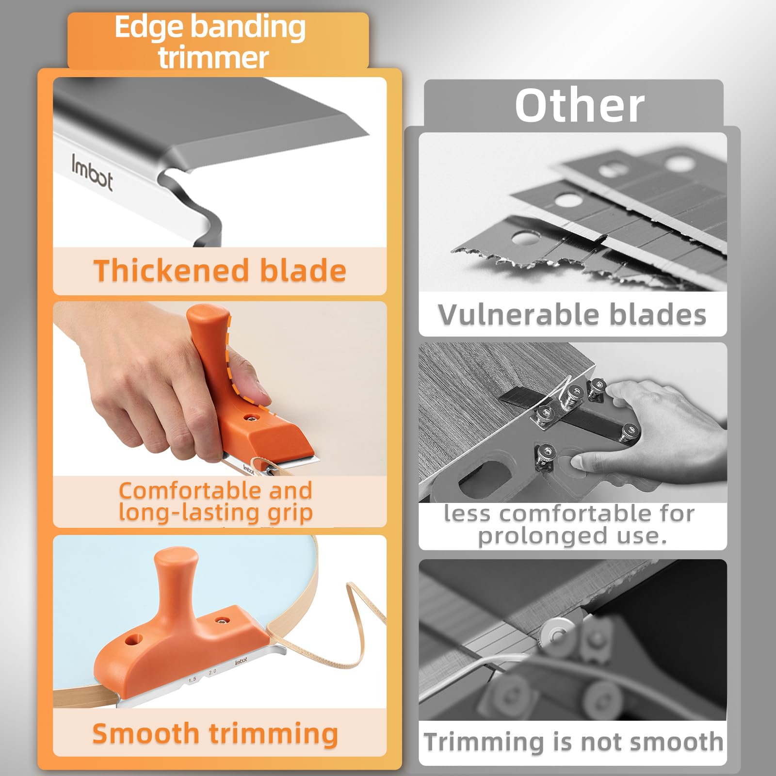 Imbot Edge Banding Trimmer ideal for cabinet finishing tasks