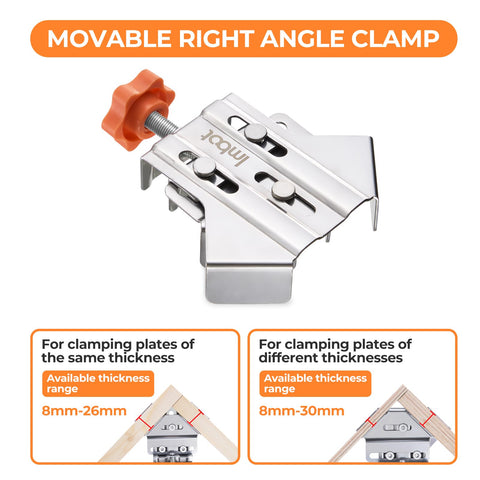 Imbot right angle clamp aiding cabinet assembly with square corners