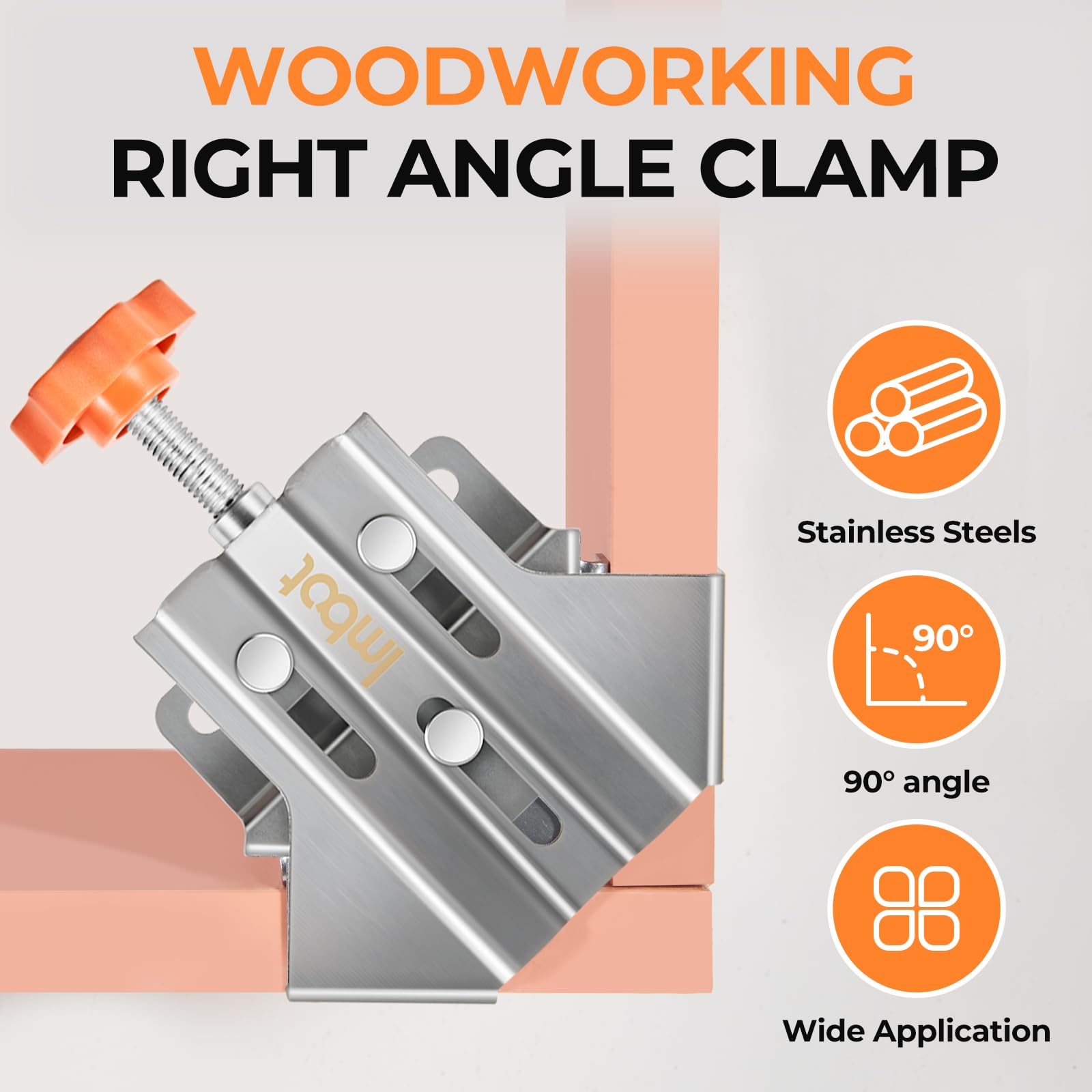 Imbot corner clamp used in framing tasks for square joints