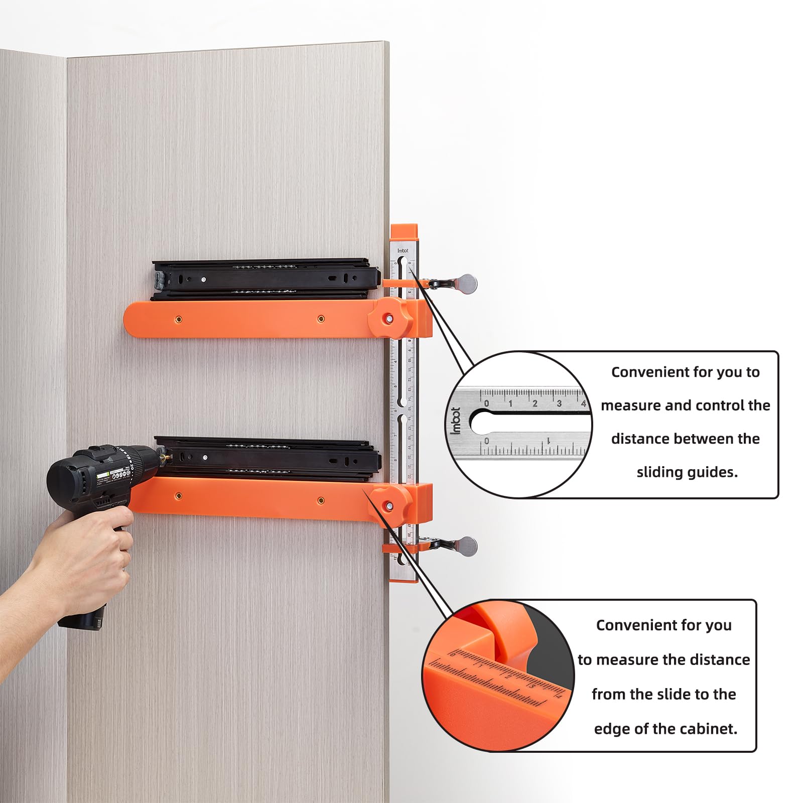 Time-saving design reduces setup steps for quicker drawer installations.