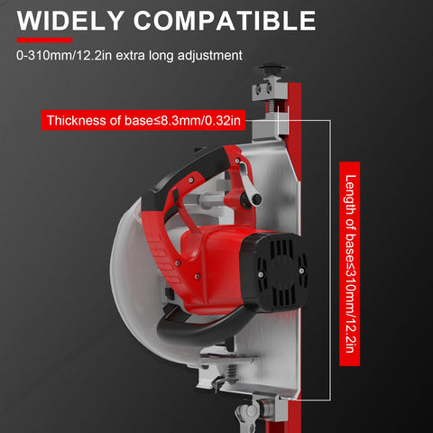 IMeanTop double-locking guide rail prevents movement for stable woodworking tasks.