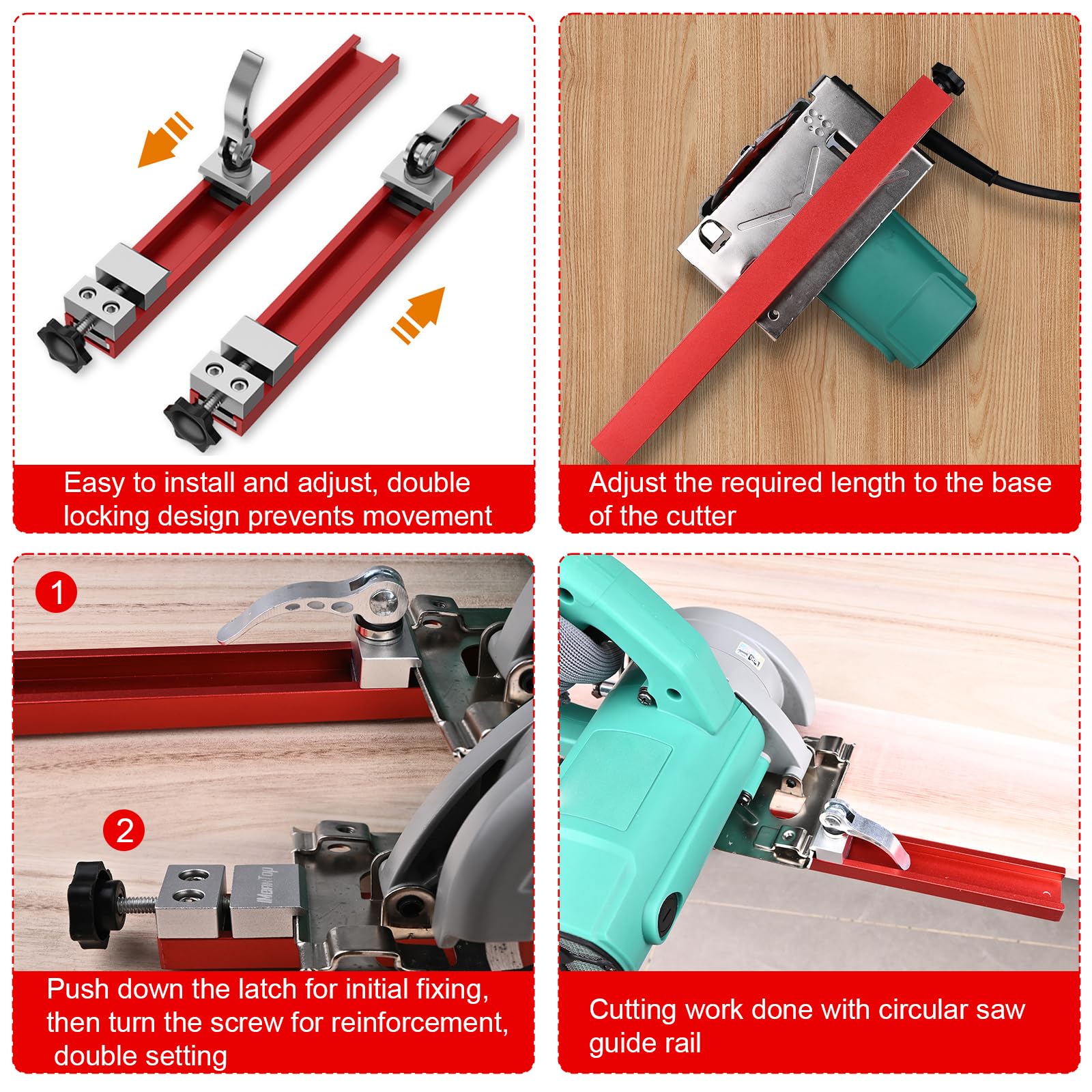 IMeanTop dustless cutter-compatible rail, suitable for 4-inch to some 5-6 inch machines.