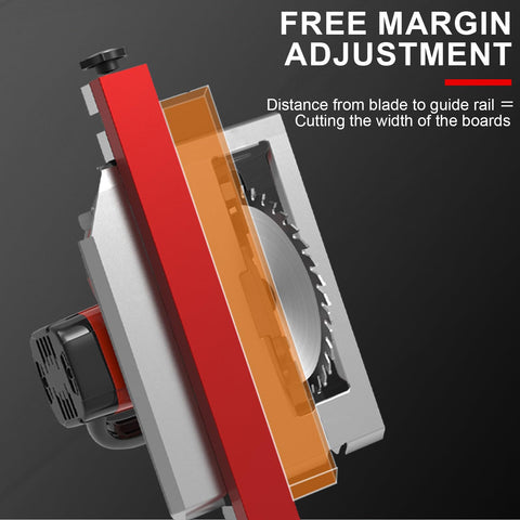 IMeanTop precision guide rail for 12-inch saws enabling accurate cutting.