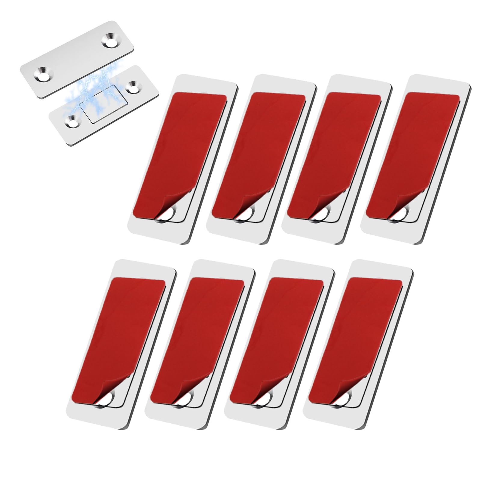 Imgjsx Quiet Magnetic Door Catch in compact design secures cabinet doors quietly.