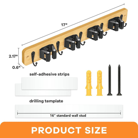 IMILLET bamboo and black stainless-steel clips blend rustic style with durability.