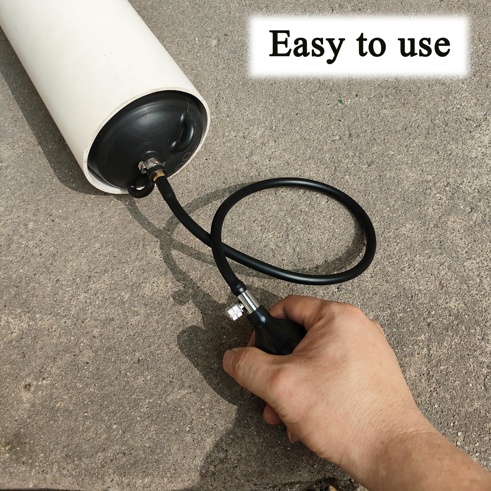 IMJEGEM.Q inflatable pipe plug ball 2-inch enables quick setup.