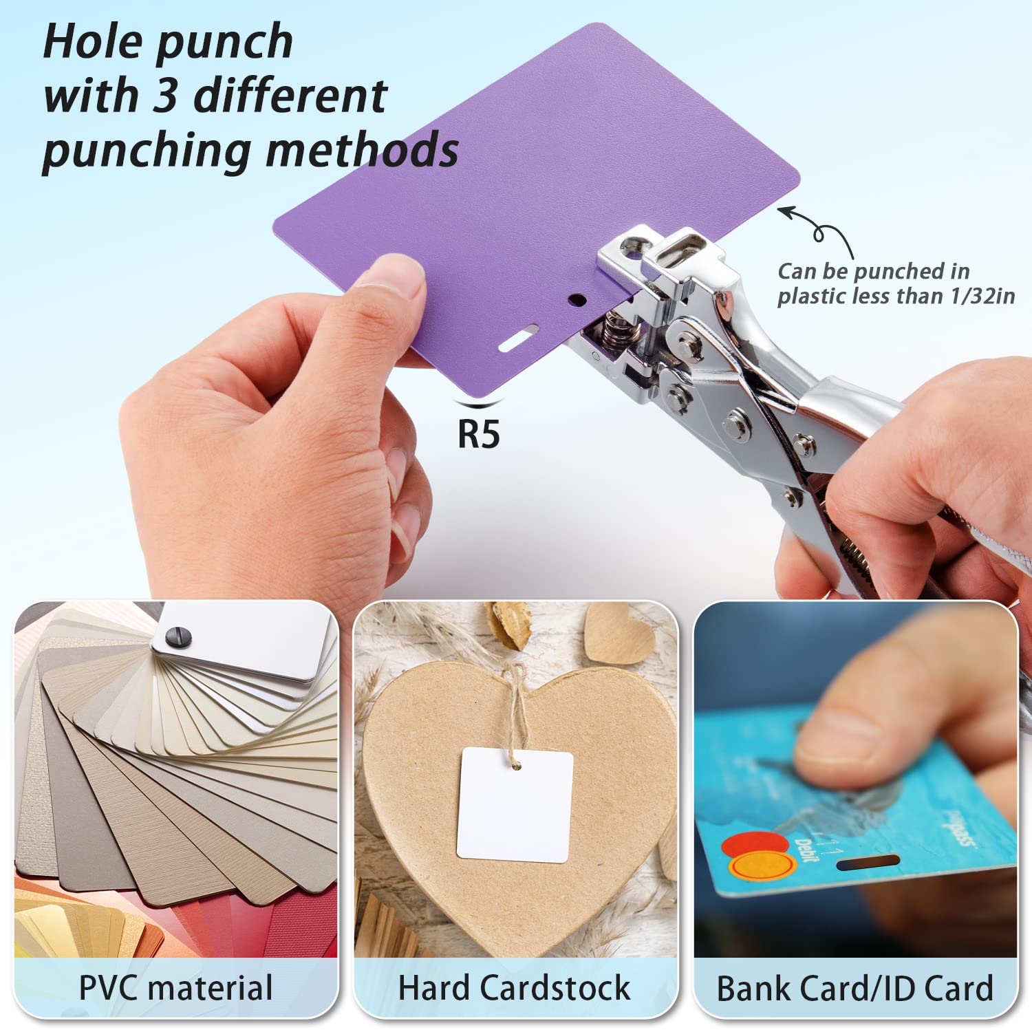 IMLIKE compact handheld design fits in hand for quick punches.