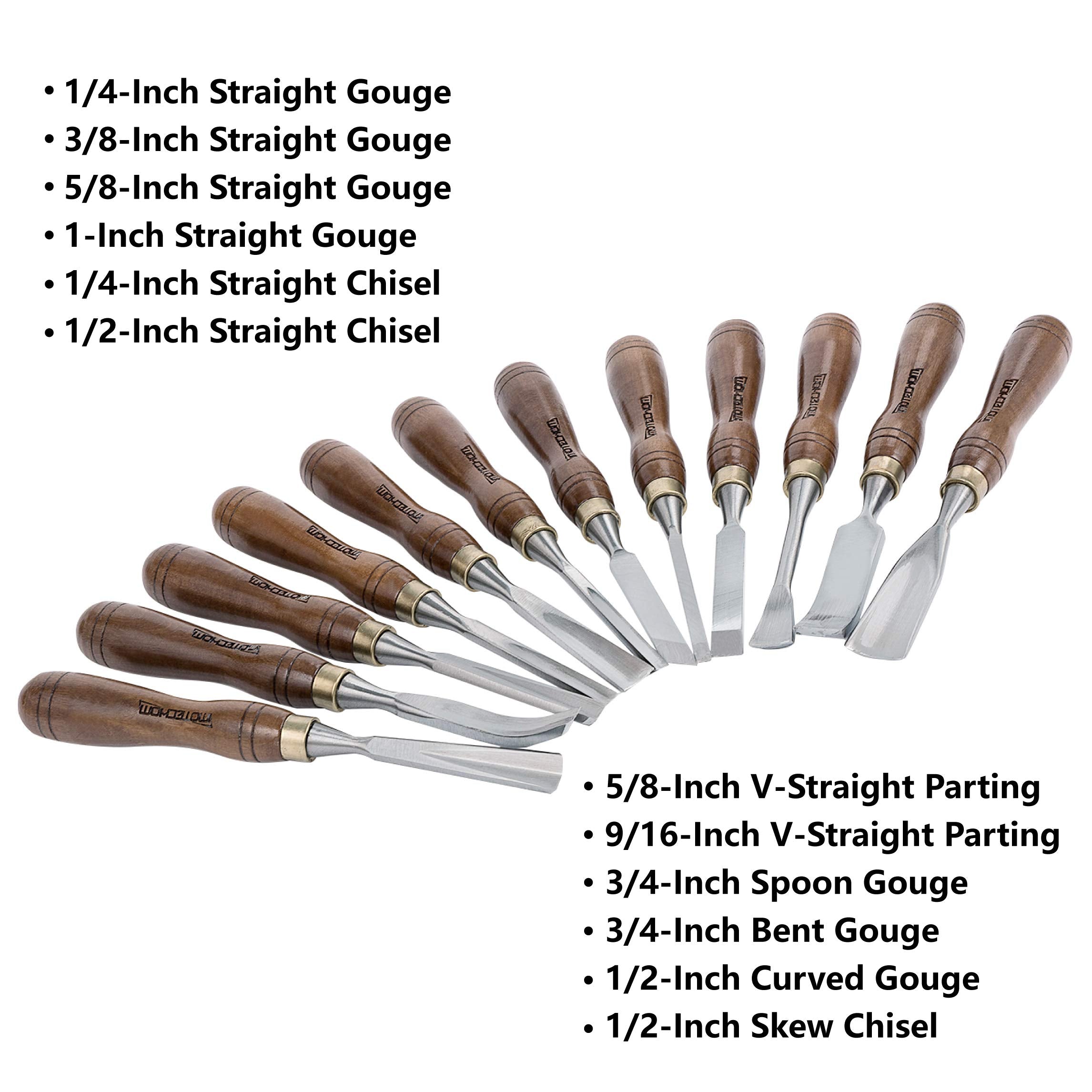 IMOTECHOM skew chisel 1/2 inch for fine detailing
