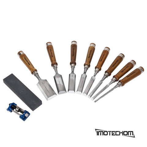 IMOTECHOM wooden box keeps chisels organized during transport