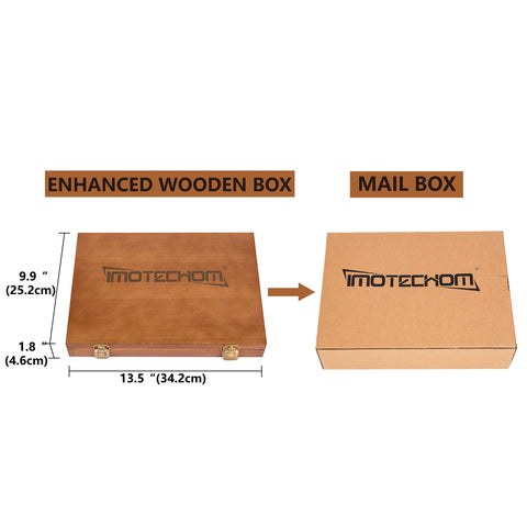 IMOTECHOM wooden box protects tools during transit and storage