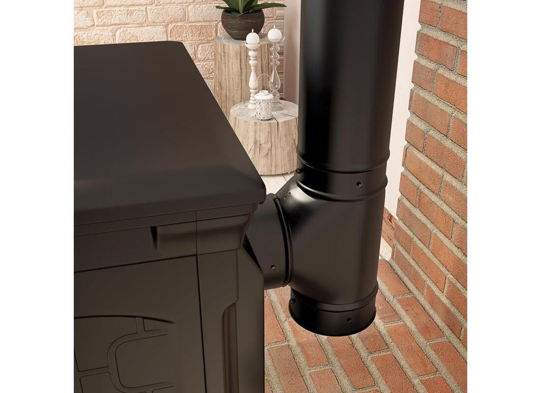 Imperial BM0083 clean-out tee black matte finish enhances appliance aesthetics
