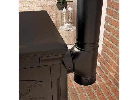 Imperial BM0083 clean-out tee black matte finish enhances appliance aesthetics