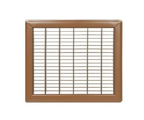 Imperial RG0690 brown floor return air grille front view showing sturdy steel construction