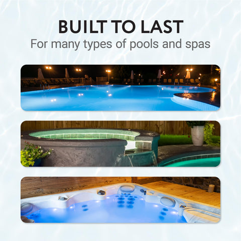 IMPRESA bundle packaging image shows two gaskets for future pool light maintenance