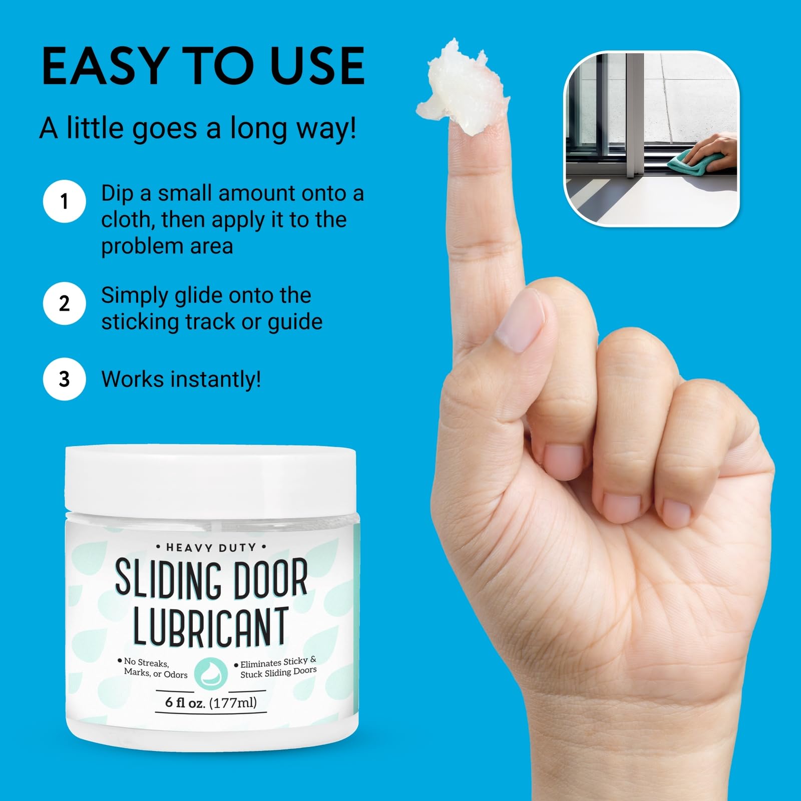 IMPRESA garage door track lubricant promotes smooth, maintenance-free sliding