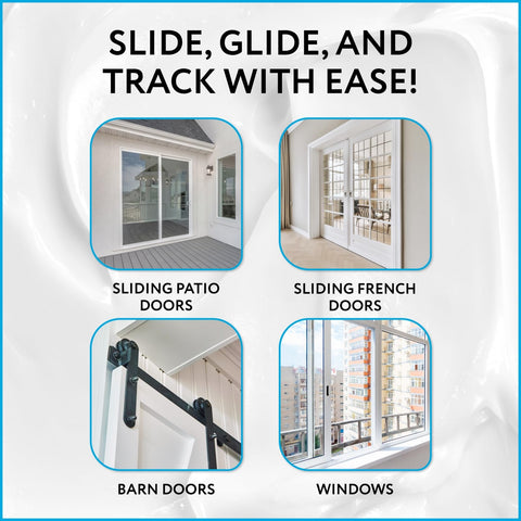 IMPRESA glass door lubricant keeps doors moving smoothly with less friction