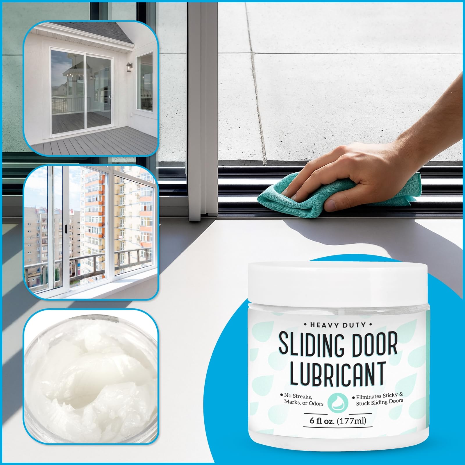 IMPRESA hinges and sliding doors lubricant glides quietly while reducing wear