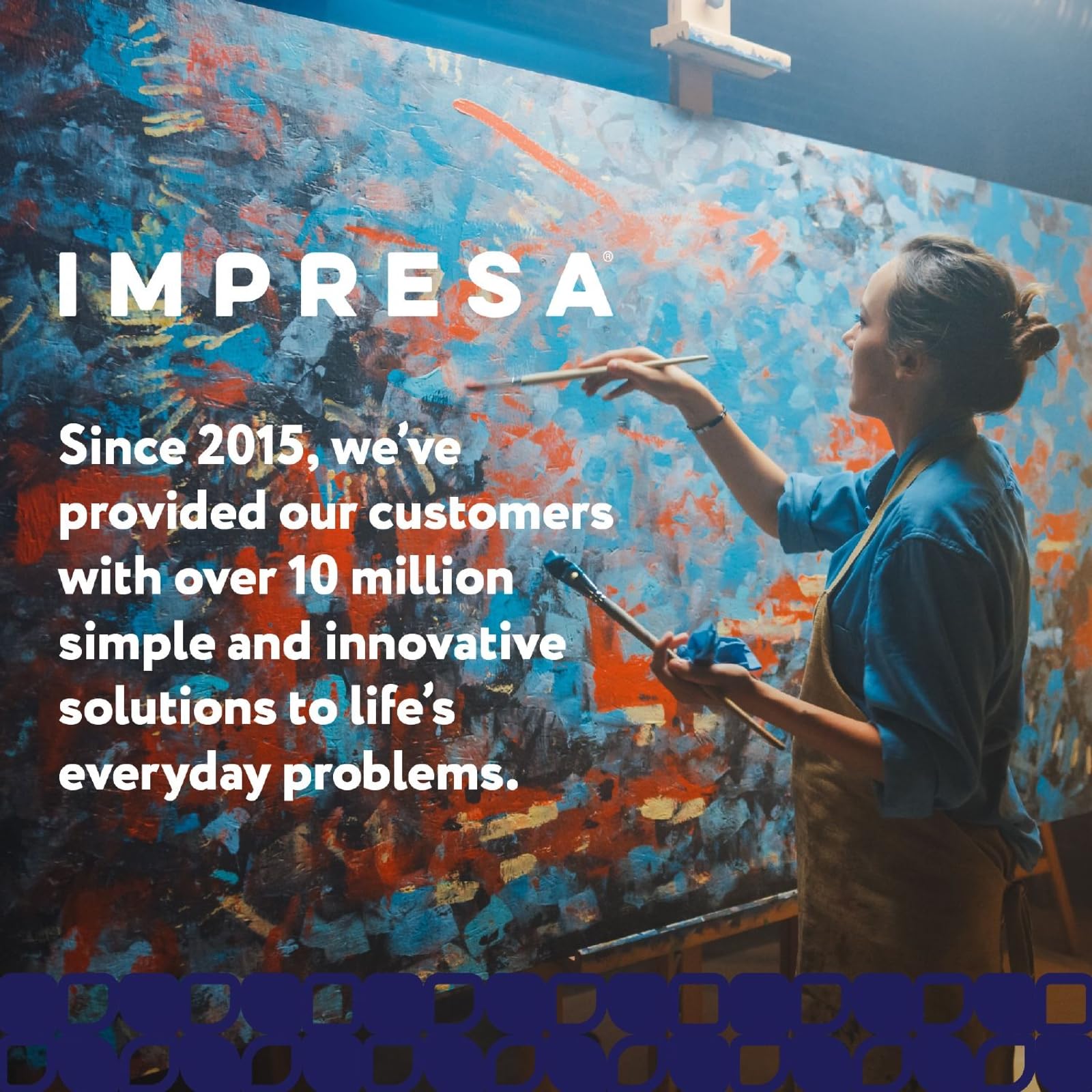USA-made IMPRESA liquid zinc flux label highlights quality.