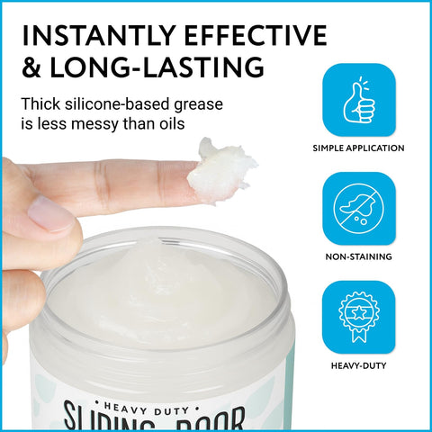 IMPRESA patio door lubricant enables effortless opening and quieter operation