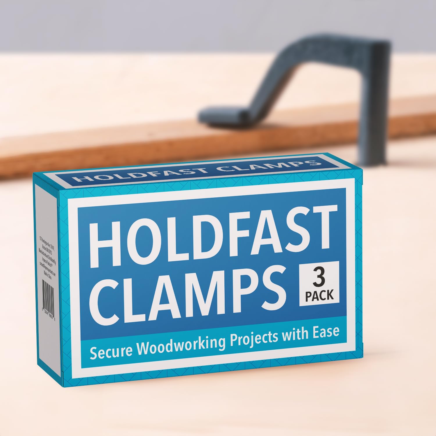 IMPRESA clamps quickly slide into 3/4-inch dog holes for fast setup.