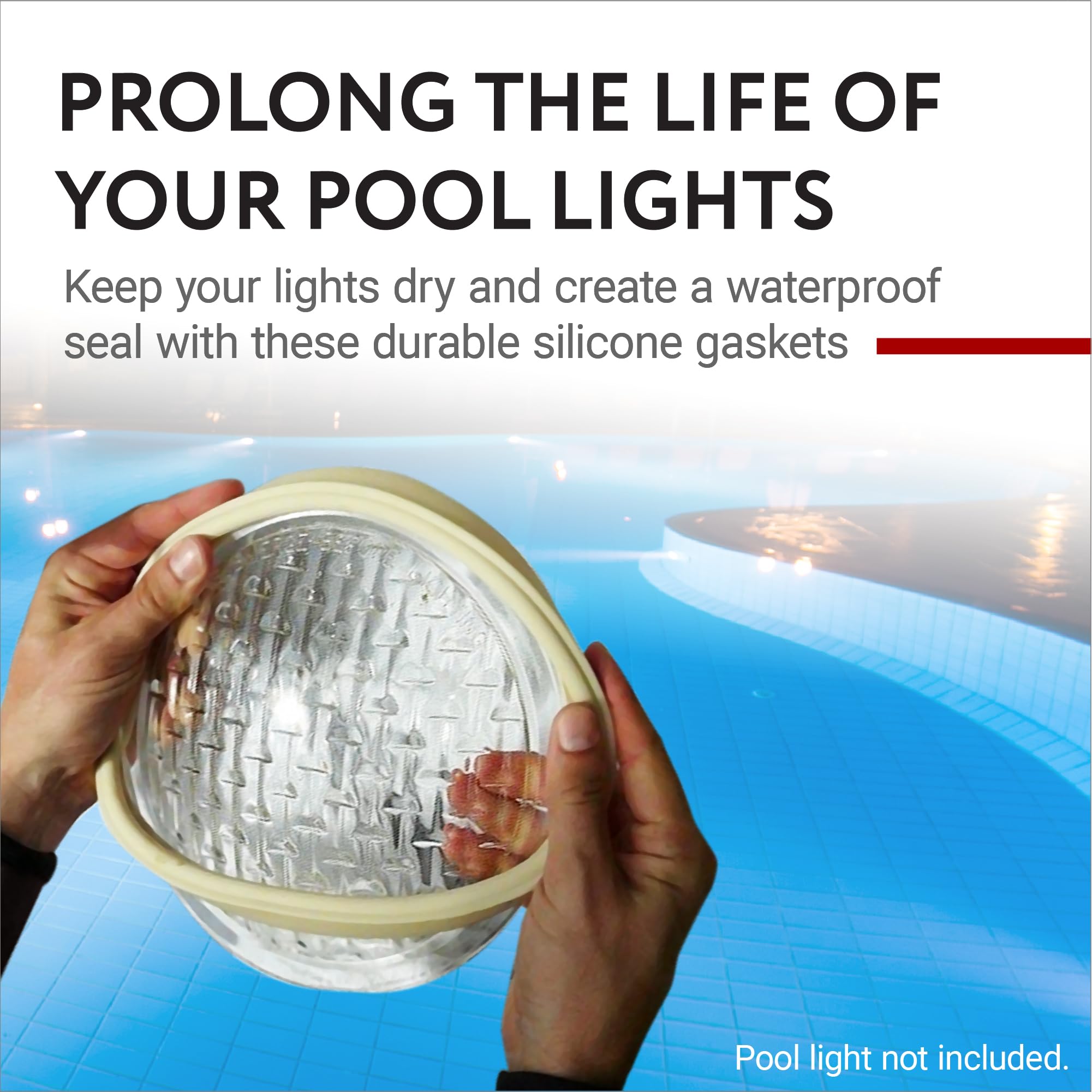 IMPRESA silicone gasket closeup shows durable material for reliable waterproof sealing