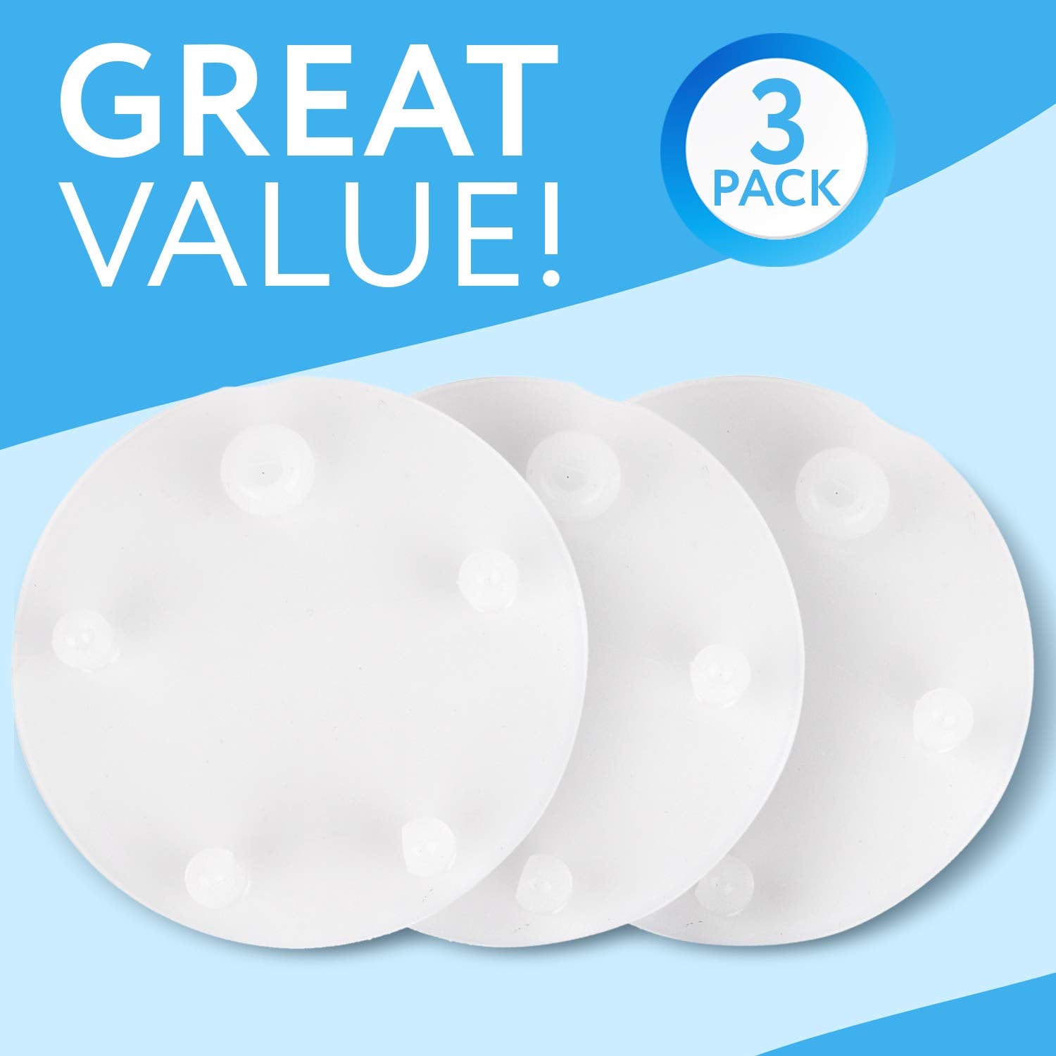 IMPRESA silicone round flapper for toilet tanks—durable sealing.