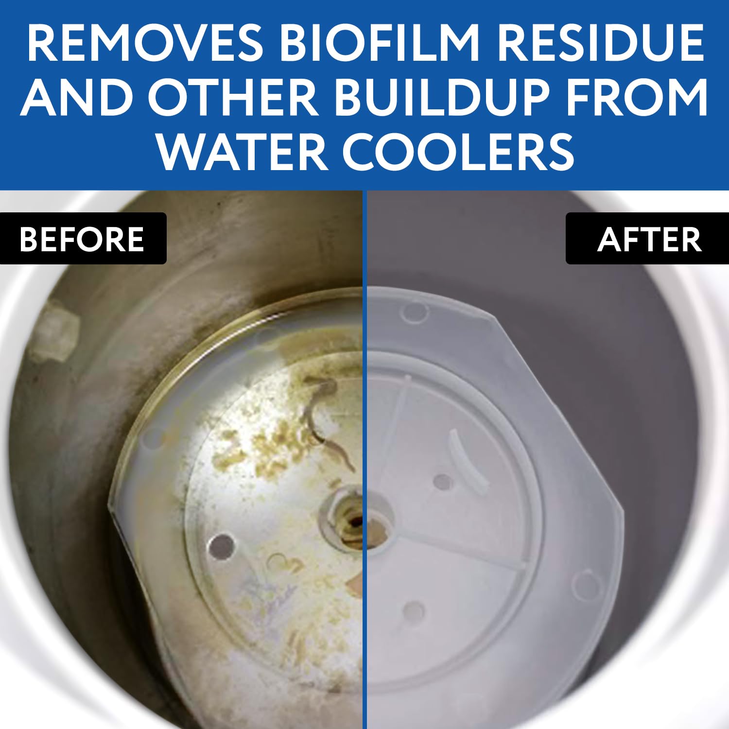 IMPRESA packaging displays two 8-ounce bottles for reservoir cleaning.