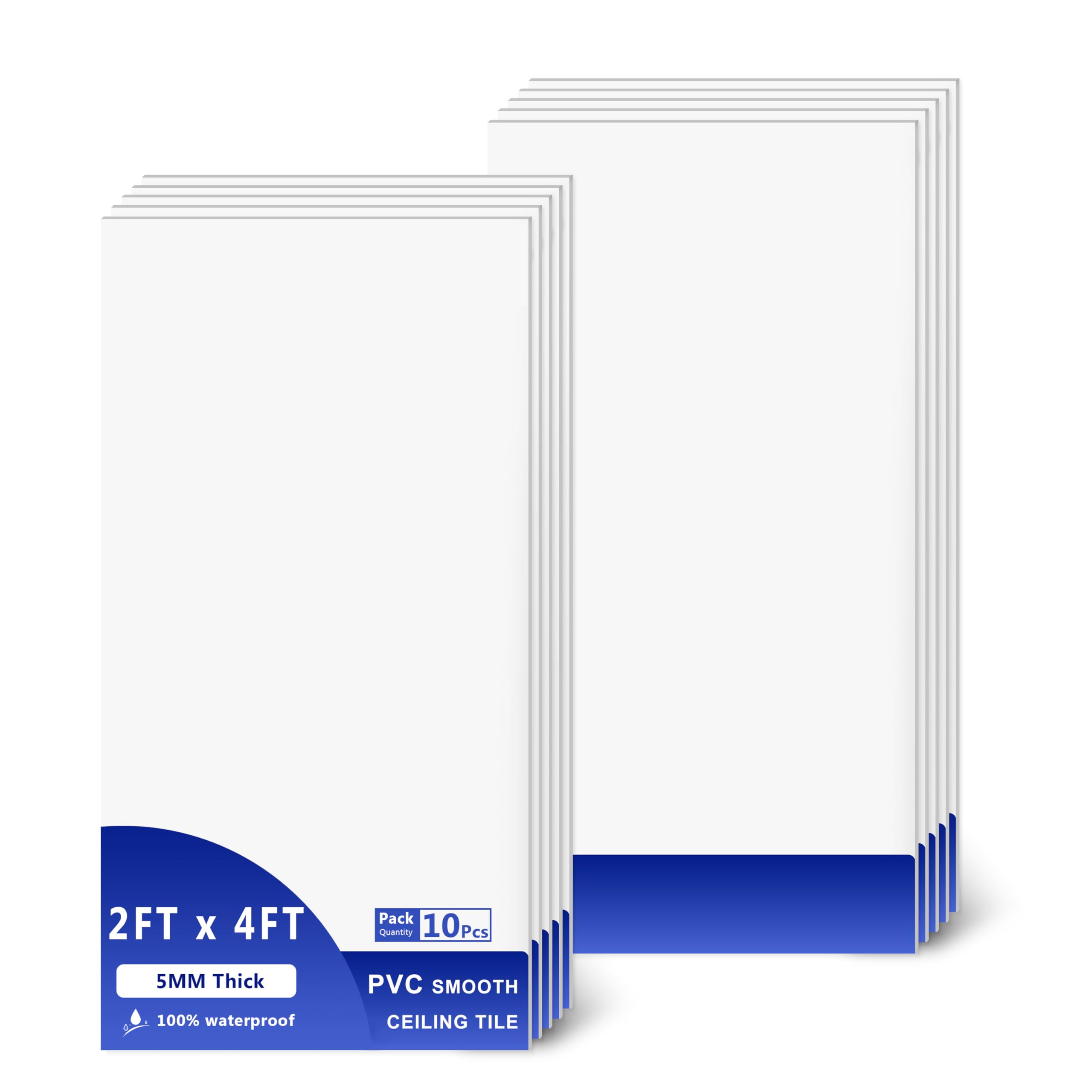 IMXPW PVC drop ceiling tiles 2x4 with waterproof surface for basements