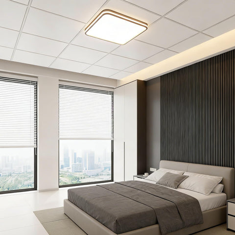IMXPW Waterproof ceiling tiles resist moisture in bathrooms