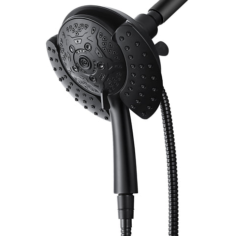 INAVAMZ 2-in-1 shower head with rainfall and handheld modes for versatile showers.