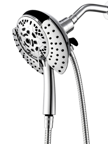 INAVAMZ 2-in-1 shower head with handheld and rain options for spa-like showers.
