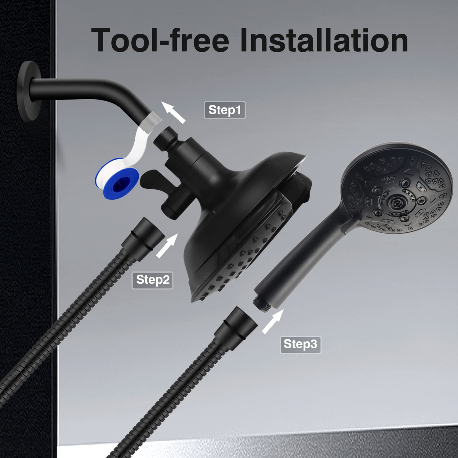 INAVAMZ cUPC/CEC certified showerhead supports safe family use.