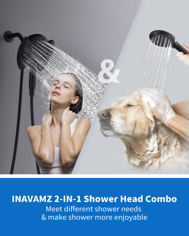 INAVAMZ easy installation with three hand-tight connections fits most showers.