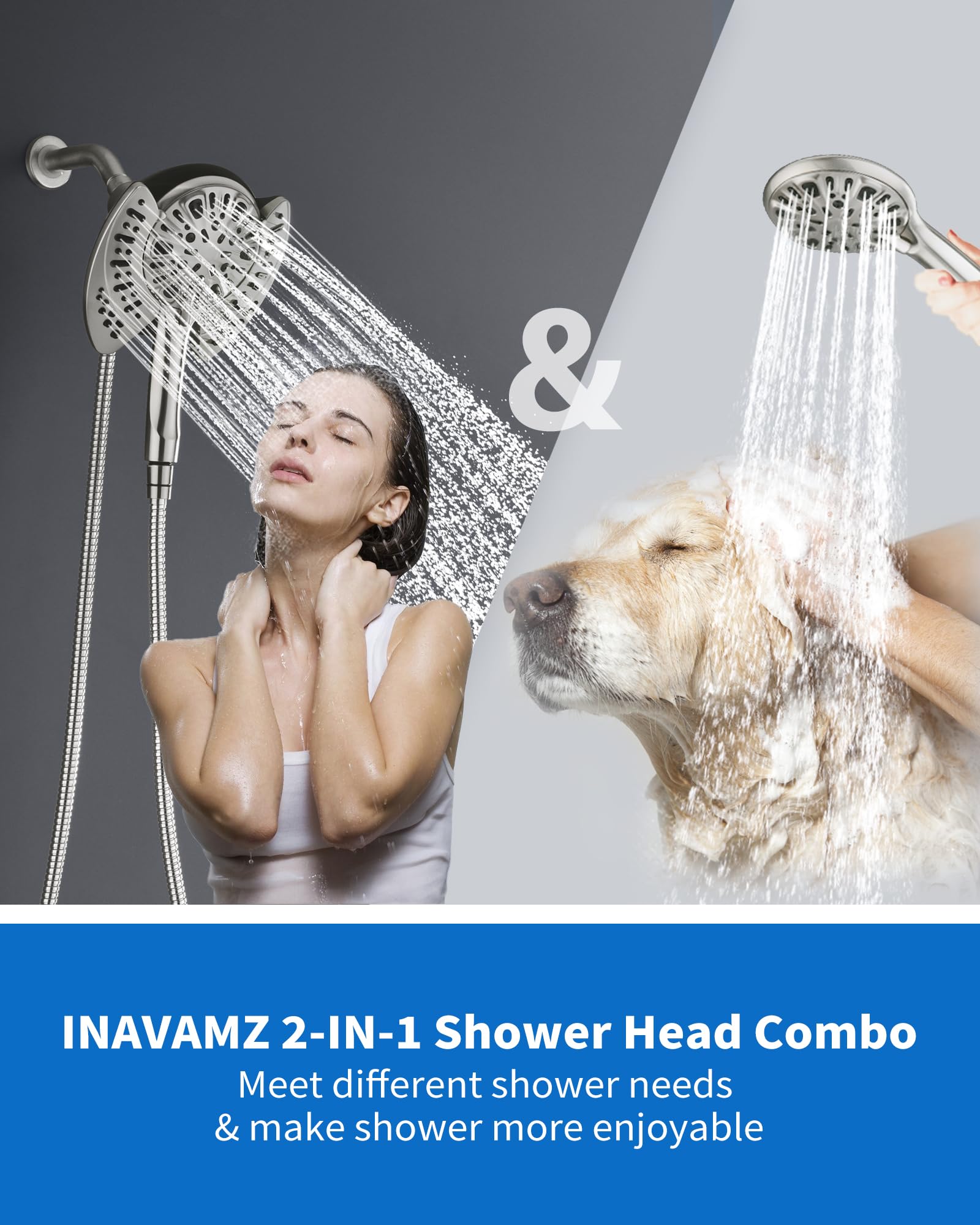 INAVAMZ three-step installation fits standard plumbing quickly