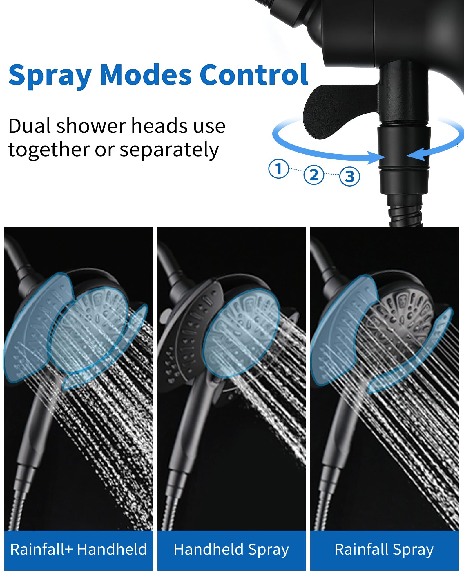 INAVAMZ handheld shower head enables targeted rinsing for kids and pets.