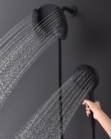 INAVAMZ rainfall head provides a wide, soothing spray for a spa-like shower.