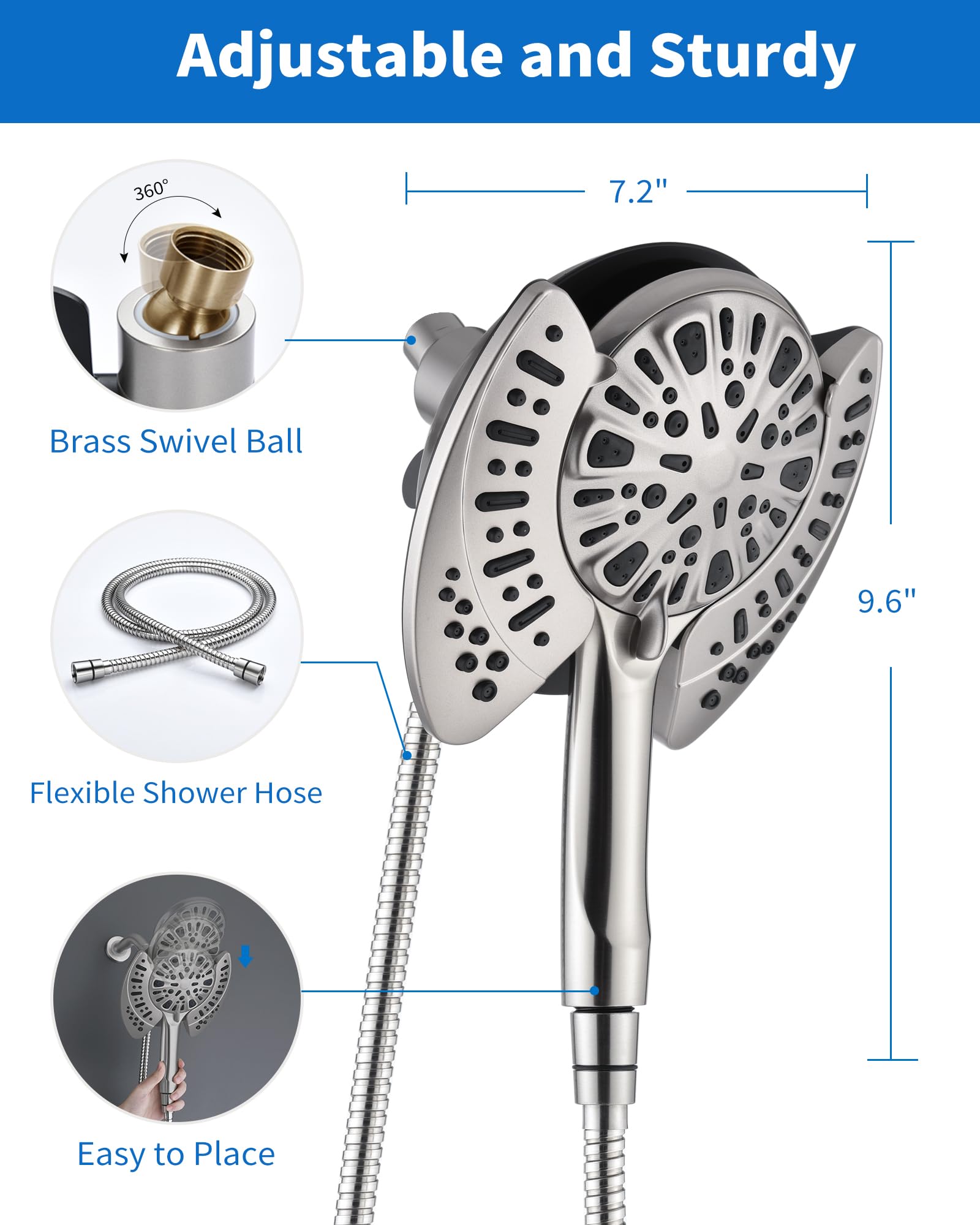 INAVAMZ upgraded electroplating handle adds longevity and style