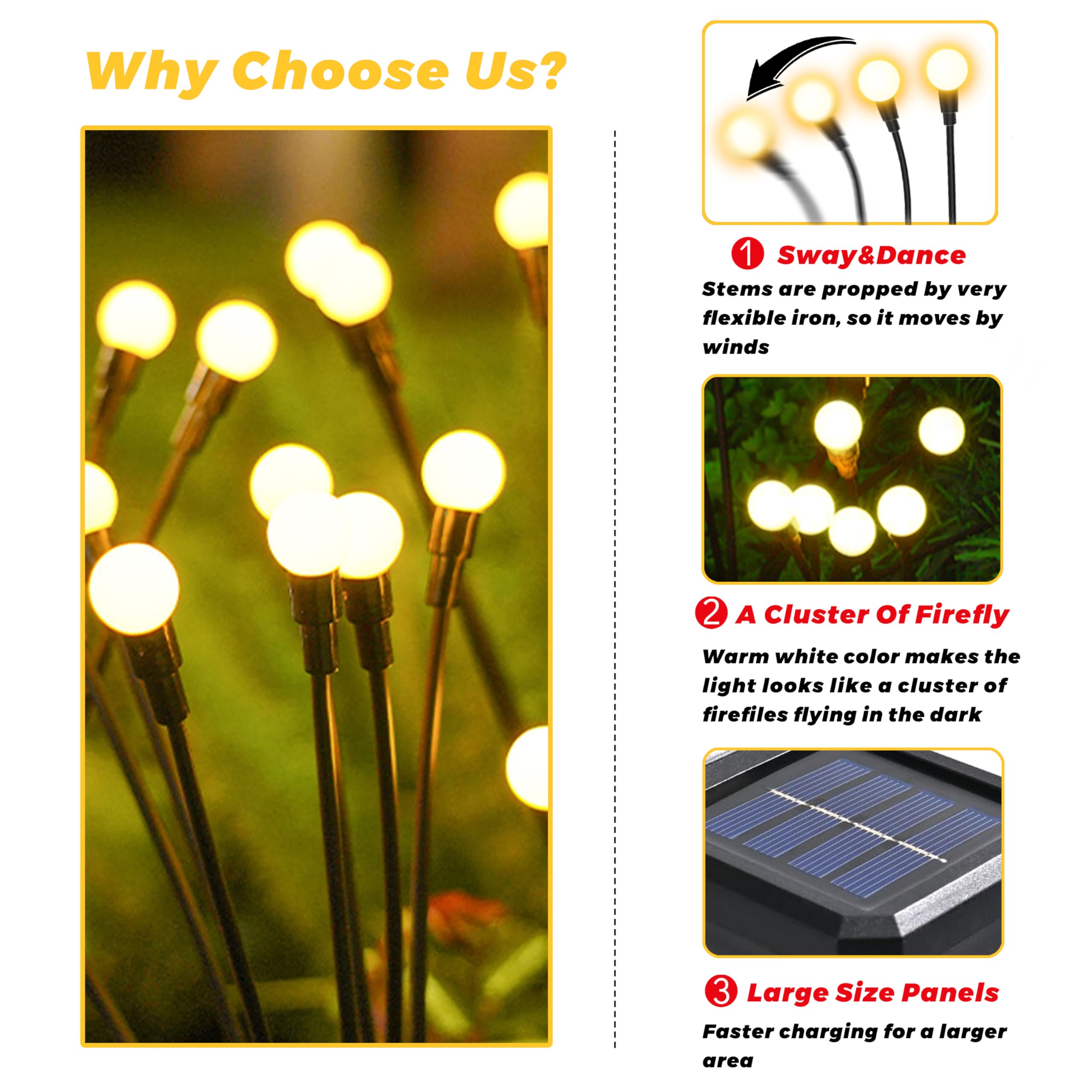 inBoboli Solar Firefly Lights arrive gift-ready for gardeners.