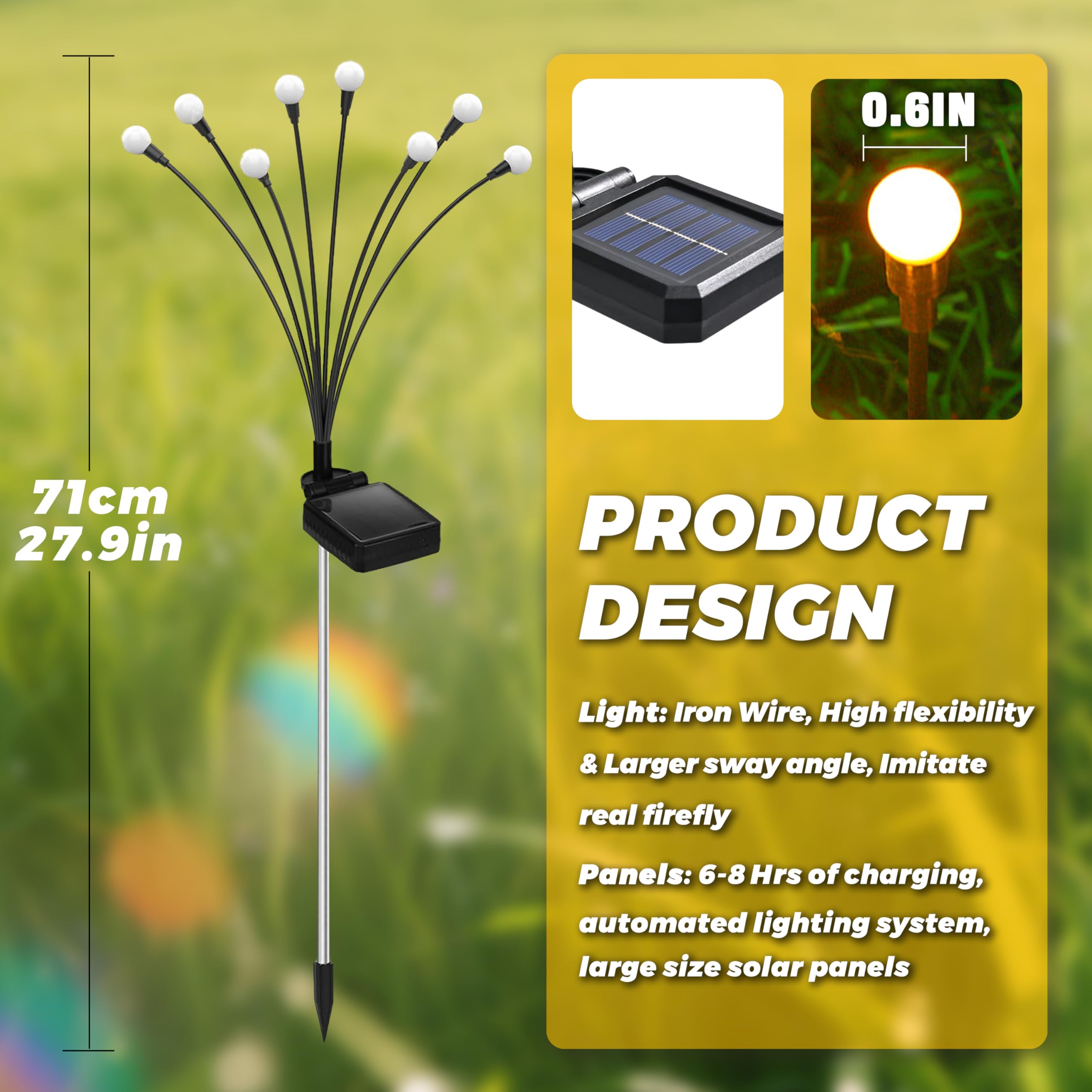 inBoboli Firefly Lights with IP65 protection resist rain and snow.