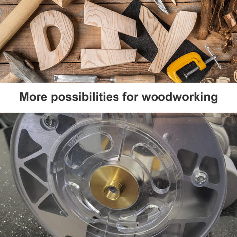 inBovoga eight-size brass bushing kit for routing versatility