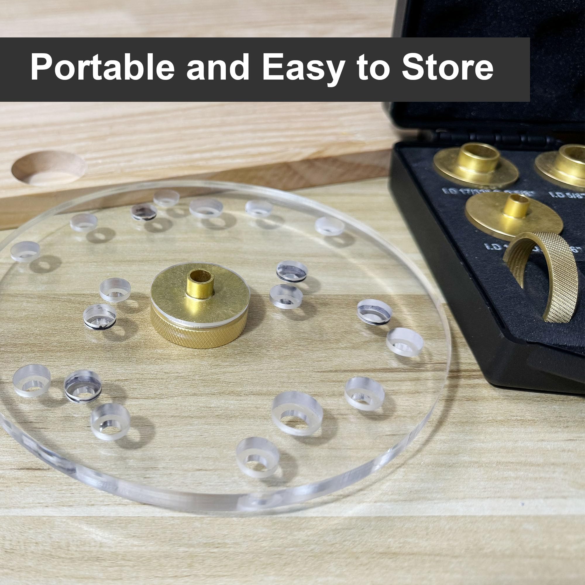 inBovoga brass bushing set closeup highlighting durable finish