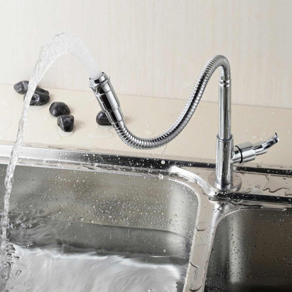 Inchant stainless steel faucet with chrome finish for durability.